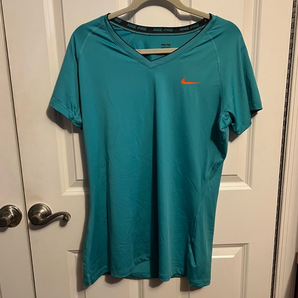 Nike Pro Teal T-Shirt